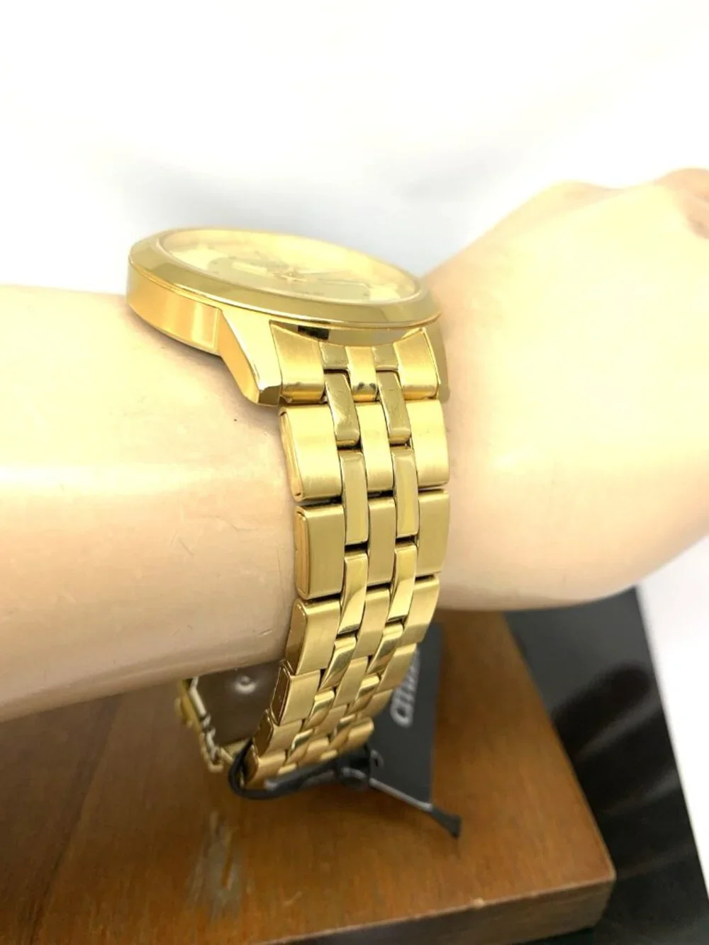 Citizen Men's Watch BF2013-56P Quartz Gold Dial Day Date 41mm Stainless Steel